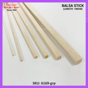 [WETAS] Balsa Wood Stick Balsa Wood Kayu Balsa (100cm /1 meter)