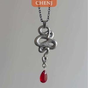 [COD] CHENJ สร้อยคอค้างคาวแบบกอธิคเครื่องประดับค้างคาวปีกคริสตัลจี้สร้อยคอบุคลิกภาพสร้อยคอเครื่องประดับเครื่องประดับ