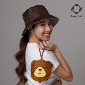 หมวกกันน้ำ ปีกรอบพับเก็บเป็นหมีน้ำตาลได้ รุ่น My Hero Big BEAR