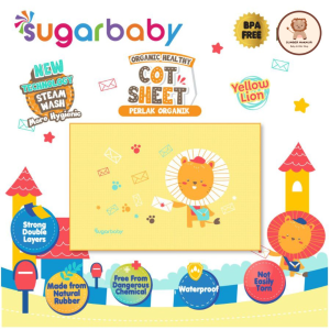 Sugar Baby Rubber Cot Sheet Organic Healthy BPA Free 90x60cm Perlak Ompol Bayi Karet Waterproof
