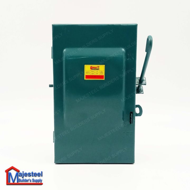 Ever Safety Switch Fuse Box 2 Pole Single Throw Fusible 30A (MAJESTEEL