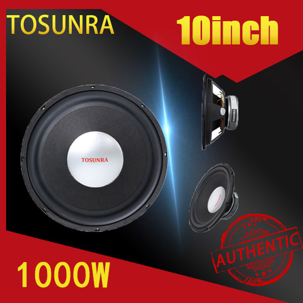 TOSUNRA Speaker 10 Inches 1000W Stereo Karaoke Car Woofer for Sound