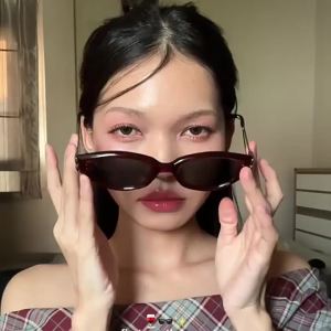 Korean-style fashionable cat-eye sun-sunglasses Mirror ins Trendy internet celebrity sunglasses