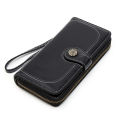 Womens Wallet Genuine Leather Large Capacity Wristlet Clutch Purse Credit Card Holder with RFID Bloc. 