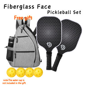 Pickleball Paddles Set of 2 Set with Bag Premium Honeycomb Core and Fiberglass Face Pickleb USAPA Approved Non-slip Grip