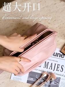 Ốp điện thoại thời trang cho phụ nữ túi trang điểm di động túi đựng mỹ phẩm du lịch túi vệ sinh hai lớp dung tích lớn thiết yếu cho du lịch