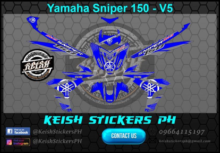 Yamaha Sniper 150 Graphics Kit - V5 