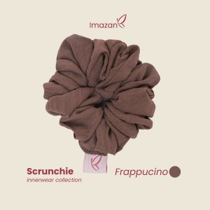 IMAZAN Scrunchie Hijab Anti Pusing Ikat Rambut Hijab Korea Aesthetic Haila Series Scrunchie Crinkle