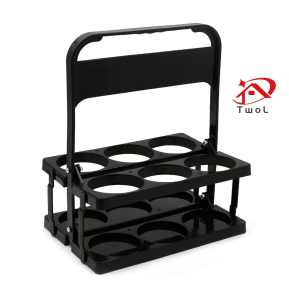TwoL Folding Plastic Beer Storage Basket Beer Bottle Rack 1pcs