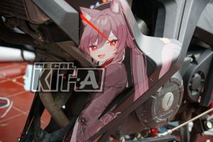 sticker decal motor full body Sonic custom design MOTIF ANIME LIS MERAH D-L3-023