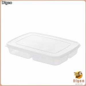 Digeo 4 Grids Refrigerator Organizer for Food Storage Meat Vegetables Seasoning Tray Kitchen Container Food Storage
