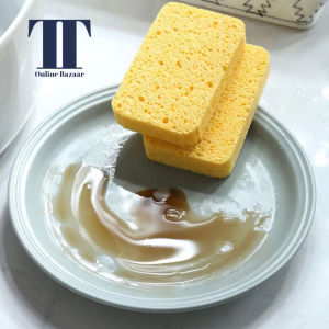 Natural Cellulose Wood Pulp Wet Sheet Kitchen Cleaning Sponge Cotton Dishwashing Sponge