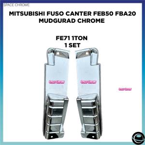 MITSUBISHI FUSO CANTER FE71 FE83 FE85 MUDGUARD COVER 1SET MITSUBISHI FUSO ACCESSORIES CHROME NEW CANTER
