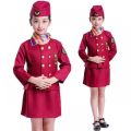 [Local fast delivery] Children's little stewardess performance costumes, male and female pilot uniforms, boys captain air force performance suits. 