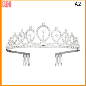 🔥🔥🔥ranghe มงกุฎคริสตัลพลอยเทียมระยิบระยับ1ชิ้นของตกแต่งวันเกิดครบรอบ21 30th ของผู้หญิงสุขสันต์วันเกิดผ้าซาติน