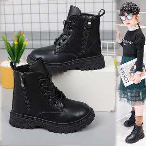 จัดส่งจากประเทศไทย รองเท้าบู๊ทนู้ดแฟชั่นพื้นหนา รองเท้าบูทมาร์ติน กันลื่น เข้ากับทุกการแต่งกาย สไตล์สปอร์ต