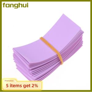 fanghui 100pcs 18650 Battery Wrap PVC Heat Shrink Tubing Pre-cut Precut