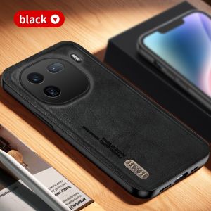 IQOO เคสหนังหรู12 5G 2023สำหรับ IQOO 12 5G IQOO12 11 IQOO11 4G 5G 2023แฟชั่นหนังแกะเนื้อผิวด้านซิลิโคนเรียบเนียนฝาหลังดูเรียบลื่น