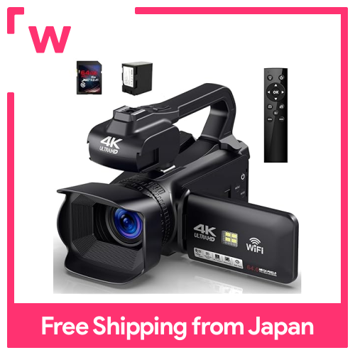 Video Camera 4K60FPS Ultra HD WIFI Function Remote