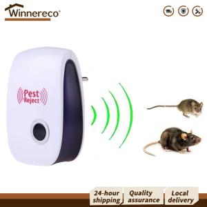 【Winnereco】 เครื่องดักแมลงและหนูไฟฟ้าพร้อมปลั๊กยุโรปและเทคโนโลยีอัลตราโซนิก สำหรับป้องกันยุงและหนูในบ้านและสวน