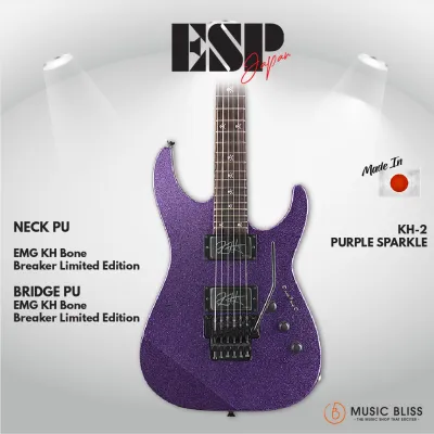 ESP Original KIRK HAMMETT Signature KH-2 - Purple Sparkle [MIJ - Made in Japan]