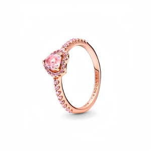 Pandora Sparkling Elevated Heart Ring JZ1001