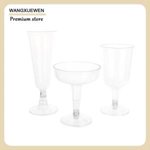[COD] 10ชิ้นถ้วยพลาสติกใสแชมเปญบาร์สำหรับปิ้งแก้วอุปกรณ์ดื่มสำหรับงานเลี้ยงวันเกิดงานแต่งงานงานเทศกาลครบรอบ