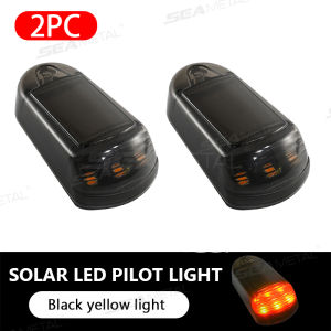 Seemetal LED năng lượng mặt trời đèn báo chống nước siêu sáng LED đèn xe ô tô không dây đèn cảnh báo nhấp nháy phổ quát cho xe tải SUV
