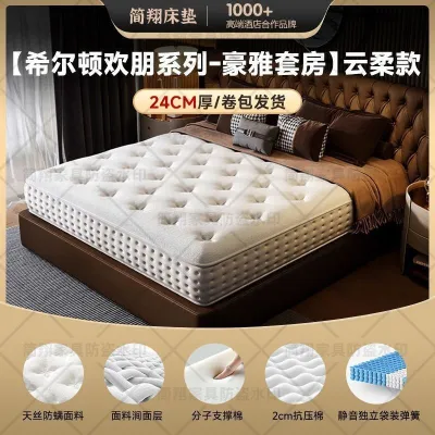 30cm Thickened Mattress Super Soft Memory Foam Latex Mattress Individual Spring (JS)