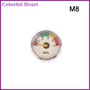Colorful Heart Air Mini Micro Pressure Gauge Manometer Thread M10 M8 5MPA 10MPA 20MPA 30MPA 35MPA 40MPA 300BAR 3500PSI 5000PSI 6000PSI