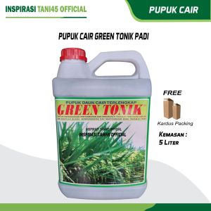 Pupuk Cair Green Tonik Padi 5 liter-  Green Tonik Padi 5 liter Pupuk Cair Penyubur Tanaman Padi