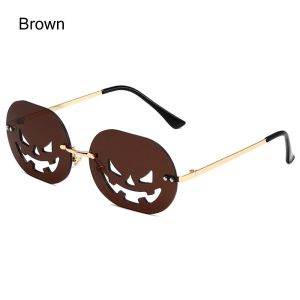 MEMGOUO Vintage Funny Cutout Pumpkin Glasses Halloween Party Glasses Sunglasses for Women Men