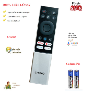 Remote Điều khiển thay thế giọng nói tivi CHIEKO VỎ TRẮNG 43S 50SU 55SU hàng  theo TV 100% Tặng kèm Pin