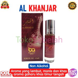 Parfum AL KHANJAR 6ml Bin Ali Roll On Original - Minyak Wangi Non Alkohol - Parfum Original Murah - Minyak Wangi Khas Arab - Parfum Murah Pria Tahan Lama Original - Minyak Wangi untuk Sholat - bisa COD