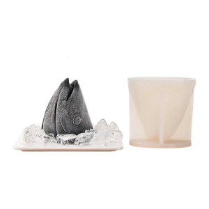 Fish Silicone Cake Pan High Temperatures Safe Grade Materials Fish Head Cake Mould For Mousses Ice Creams