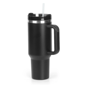 B80-0056 Outdoor Beer Mug Coffee Mug 40oz Stainless Steel Tumbler With Handle And Straw
