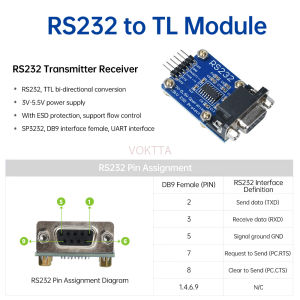 เพื่อ TTL RS232/UART โมดูลตัวแปลงด้วยชิป SP3232การป้องกัน ESD อะแดปเตอร์อนุกรมสำหรับการกระพริบ/อัปเกรดเฟิร์มแวร์
