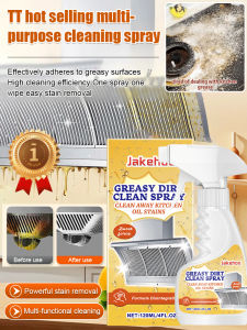 Kitchen Degreaser Spray Powerful Stovetops Range Hoods Degreaser Kitchen Cleaner Grease Remover