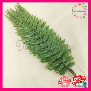 COD DAUN PAKIS GELOMBANG - PALM ARTIFICIAL - DAUN DEKORASIS - IMPORT - Daun plastik palsu artificial dekorasi termurah - import homedecor berkualitas