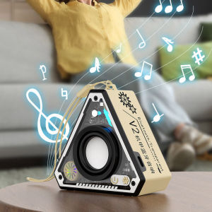 Mini Portable Transparent Bluetooth Speaker Outdoor Powerful Loudspeaker Soundbar Wireless TWS Stereo Music Player with RGB Ligh