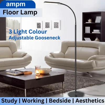 Elegant Gooseneck LED Floor Lamp with Dimmable Lights and USB Rechargeable Function for Home and Office