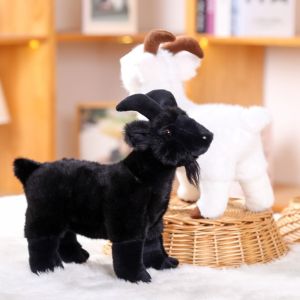 OOC PP Cotton Baby Goat Plush Doll Fluffy 20cm Baby Goat Doll Toys Animal Soft Plush Doll Stuffed Horned Sheep Plush Toys Kids Gift