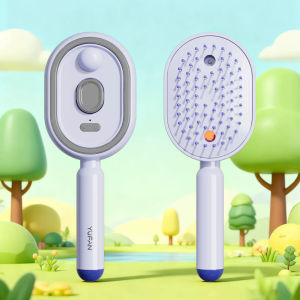 Leave In Oil Hair Comb / Red Light Hairbrush / Hair Care Essential Oil Brush / Nourishing Bristle Comb / Scalp Massage Hair Tool / Smooth Soft Hair / No Wash Needed