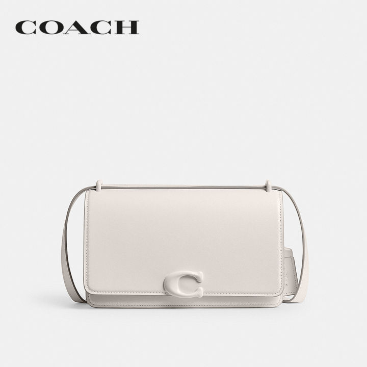 COACH กระเป๋าสะพายไหล่ผู้หญิงรุ่น Bandit Shoulder Bag CR654 LHCHK สีขาว