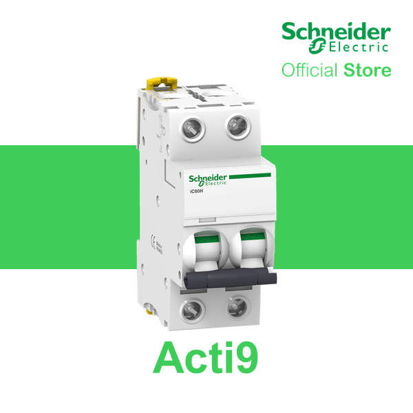 Schneider Electric Acti9 IC60H 2P C-Curve Miniature Circuit Breaker ...