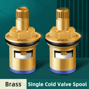 Premium Brass Ceramic Valve Core Replacement Single Cold Water Tap Cartridge Plumbing Valve Leakproof Faucet Spool