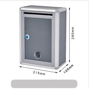 Letter Mailbox Post Box Waterproof Outdoor Security Locking Aluminium Alloy Suggestion Box