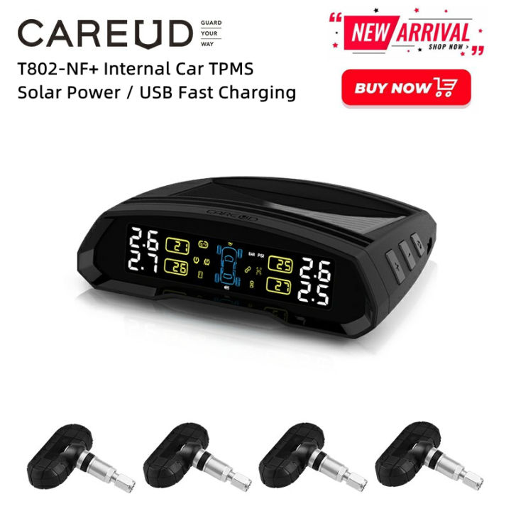 Careud T C Nf Wireless Car Tpms Car Tire Pressure Monitoring System With Internal Sensor