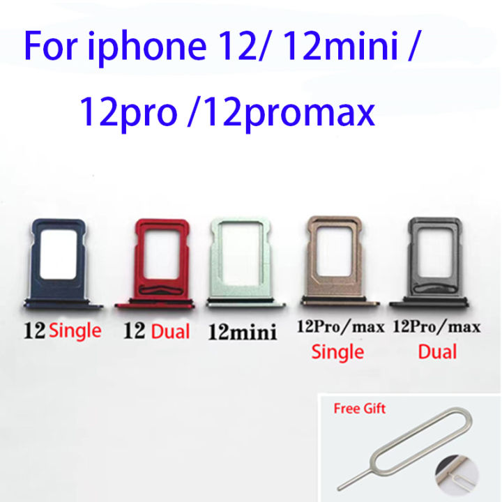 Dual Single SIM card tray For iphone 12/ 12mini 12pro