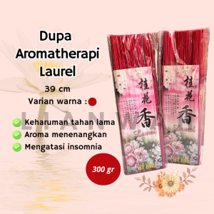 Dupa / Hio Wangi Aromaterapi Tahan Lama isi 300 gram Aroma Laurel/Green Tea/Rose